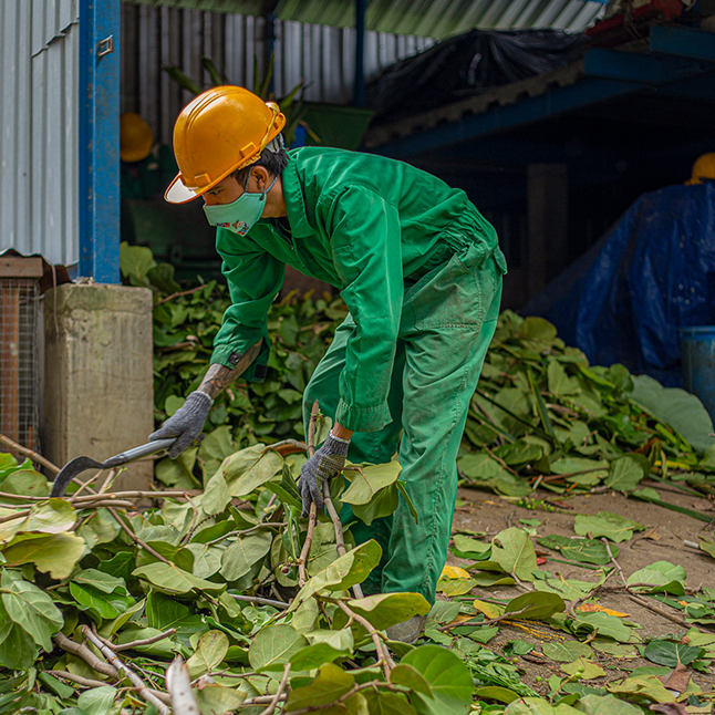 Onsite waste management
